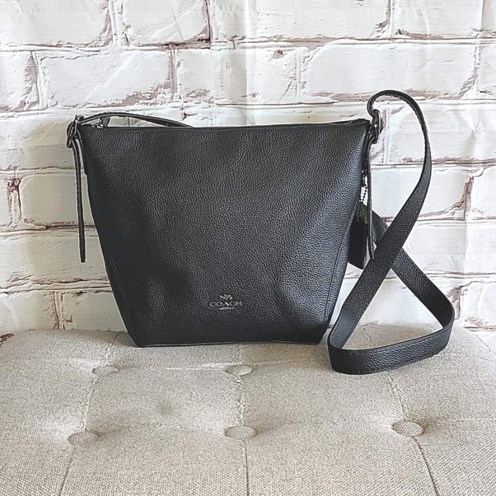 Coach Val Duffle Black Leather Gem